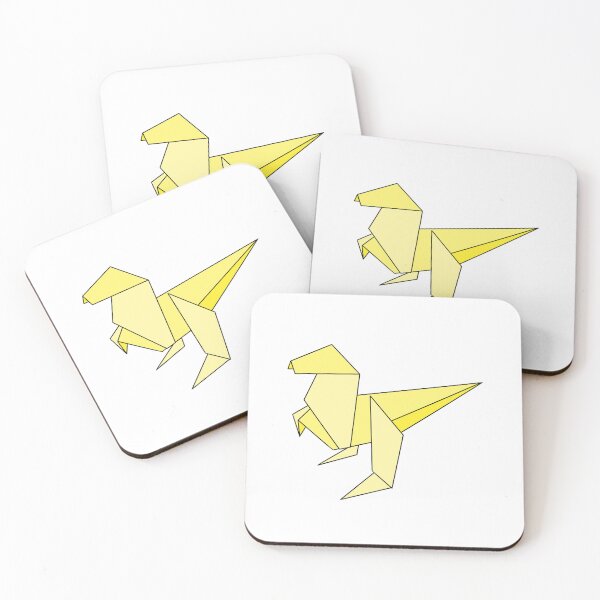 Item preview, Yellow origami dinosaur  designed and sold by CalliesArt.