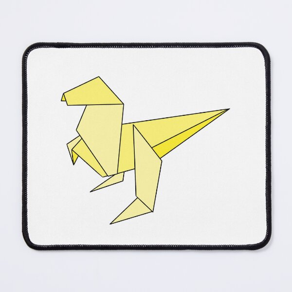 Item preview, Yellow origami dinosaur designed and sold by CalliesArt.