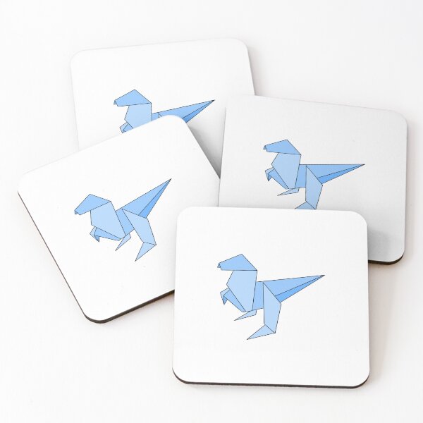 Item preview, Blue origami dinosaur  designed and sold by CalliesArt.