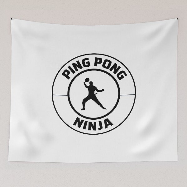 Item preview, Ping Pong Table Tennis Ninja Warrior Funny designed and sold by CuteDesigns1.