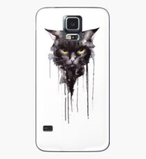 Angry Cat T shirt Case/Skin for Samsung Galaxy