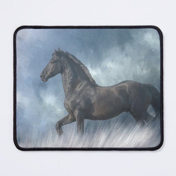 Item preview, Trotting Friesian Horse 01 designed and sold by Elisabeth Lucas.