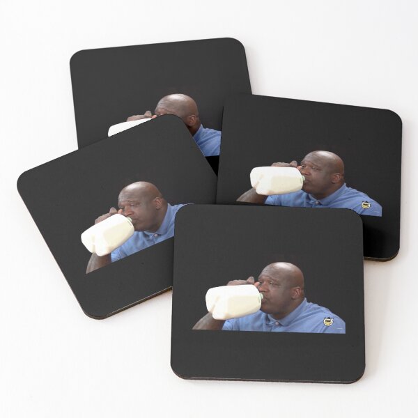 Item preview, Shaq Drinking Milk Sticker designed and sold by palicia9x.