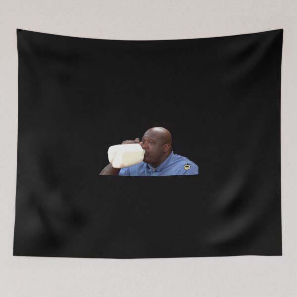 Item preview, Shaq Drinking Milk Sticker designed and sold by palicia9x.