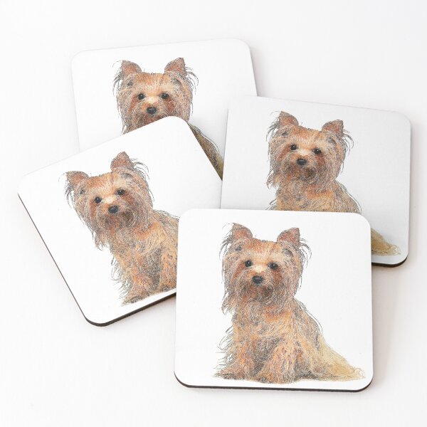 Item preview, Pretty Yorkshire Terrier Dog - Custom Pet Portrait Art Studio designed and sold by Custom Pet Portrait Art Studio.