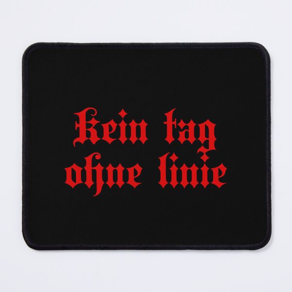 Item preview, Kein Tag Ohne Linie - Not A Day Without A Line - German Phrases - Writing - Red designed and sold by JourneyCreative.