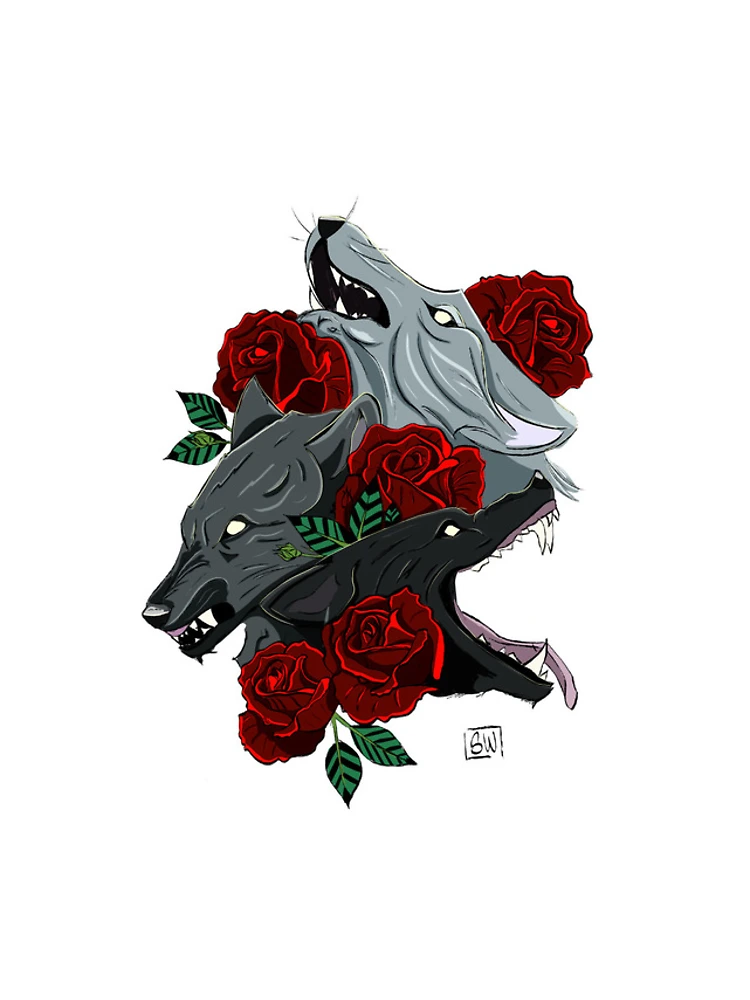 Thumbnail 4 of 4, iPhone Case, Wolves and Roses designed and sold by JustDreadful.