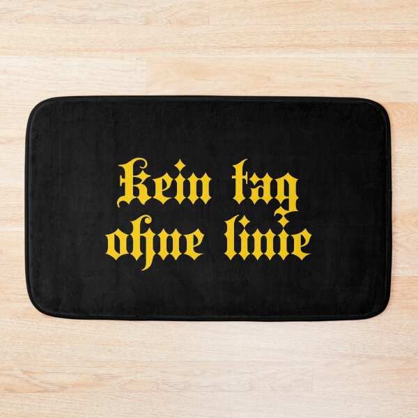 Item preview, Kein Tag Ohne Linie - Not A Day Without A Line - German Phrases - Writing - Yellow designed and sold by JourneyCreative.