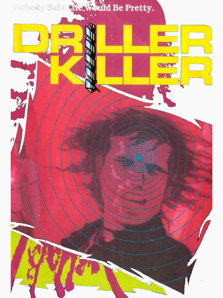 The Driller Killer Extreme 80s Poster Art（1979）vhsgasm Video Horror Merch Best Selling 