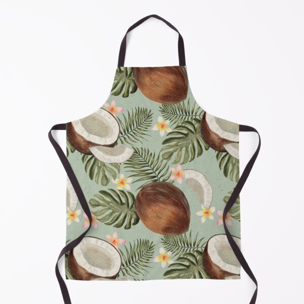Item preview, Coconuts About You Tropical Vintage Pattern (Sea Green) designed and sold by ‧͙⁺˚*・༓☾ Moon Saikia ☽༓・*˚⁺‧͙.