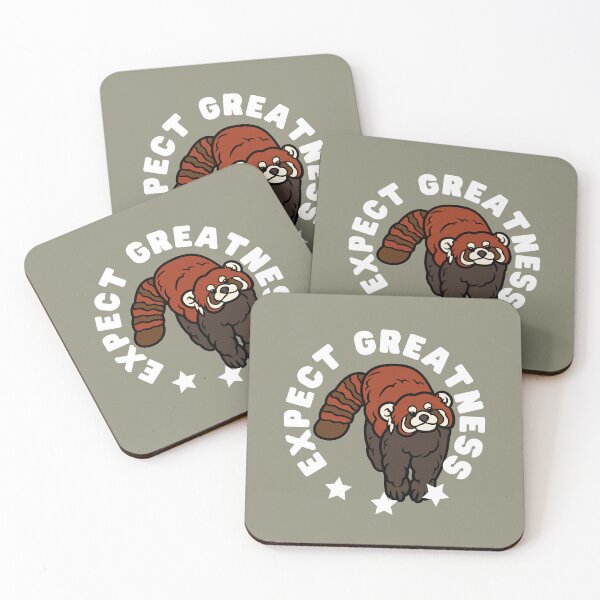 Item preview, Red Panda Expect Greatness designed and sold by GleamingGiant.