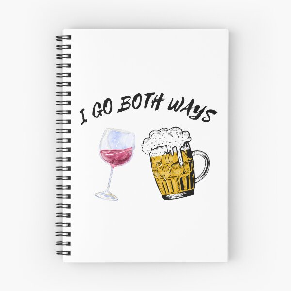 Item preview, I Go Both Ways Wine And Beer designed and sold by LuckyKermit.