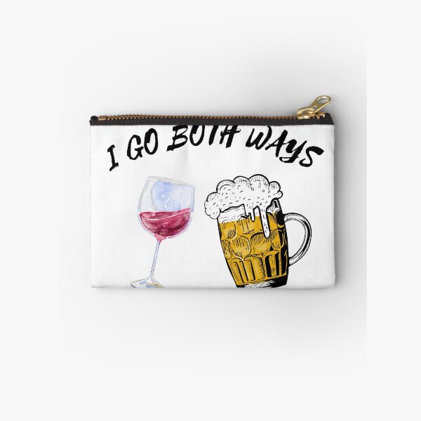 Item preview, I Go Both Ways Wine And Beer designed and sold by LuckyKermit.