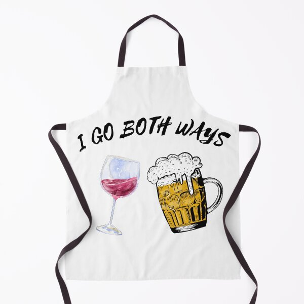 Item preview, I Go Both Ways Wine And Beer designed and sold by LuckyKermit.