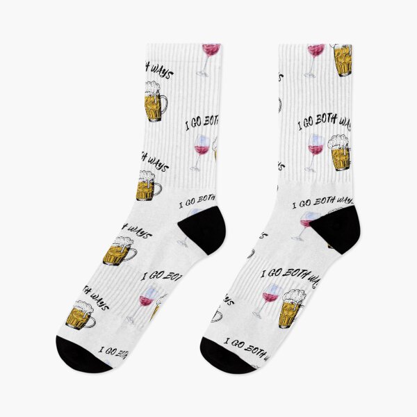 Item preview, I Go Both Ways Wine And Beer designed and sold by LuckyKermit.