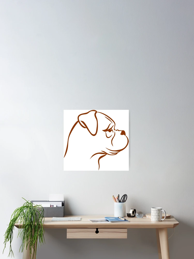 Thumbnail 2 of 3, Poster, Boxer dog designed and sold by RICK00.