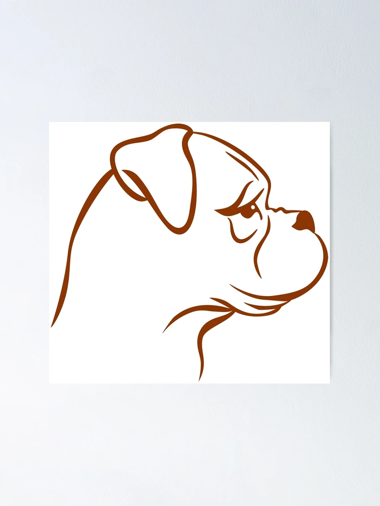 Thumbnail 1 of 3, Poster, Boxer dog designed and sold by RICK00.