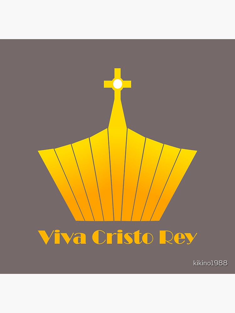 Imagen 7 de 7, Lámina enmarcada con la obra Viva Cristo rey, diseñada y vendida por kikino1988.