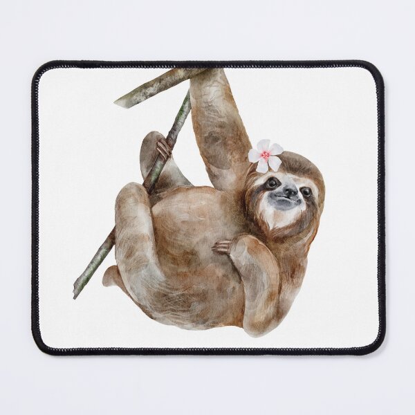 Item preview, Sloth watercolour clip art designed and sold by RazzaghiArt.