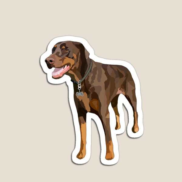 Item preview, Brown Cute Doberman Dog  designed and sold by roleydesigns.