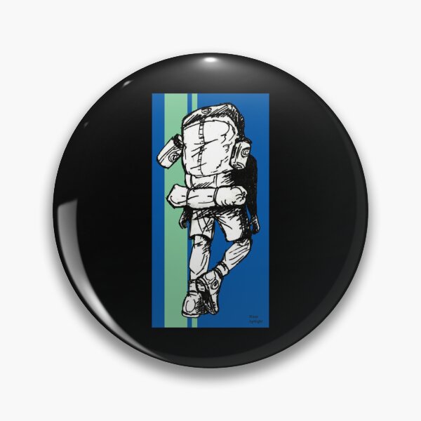Item preview, Backpacker Bluegreen Sticker designed and sold by carurbrenda.