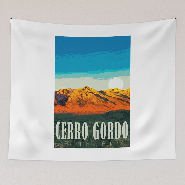 Item preview, Cerro Gordo Mount Whitney Travel Poster designed and sold by SJMexplores.