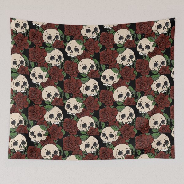 Item preview, Skulls and Roses designed and sold by JustDreadful.