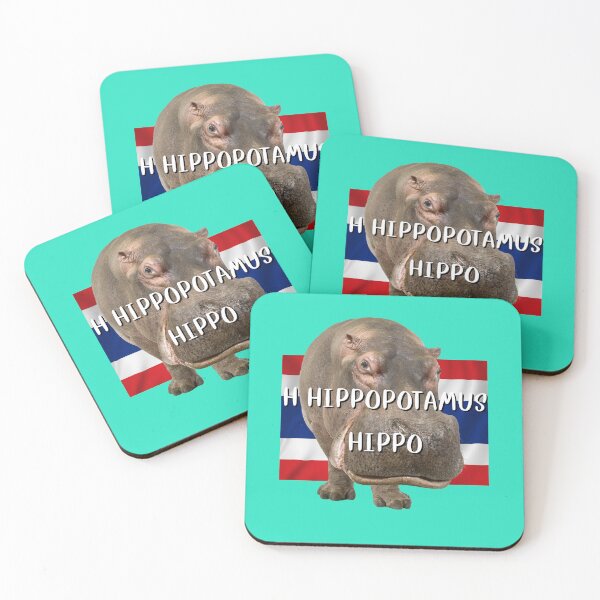 Item preview, ็H Hippopotamus Hippo, english alphabet to thai translation  designed and sold by pookamon14.