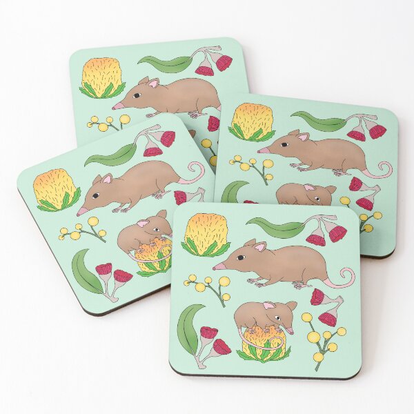 Item preview, Honey Possum And Flowers designed and sold by BundaBear.