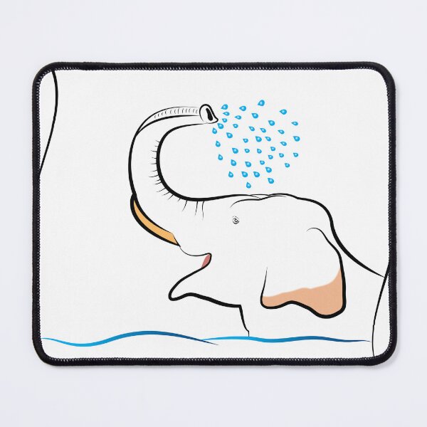 Item preview, Bathing elephant designed and sold by AnuNP.