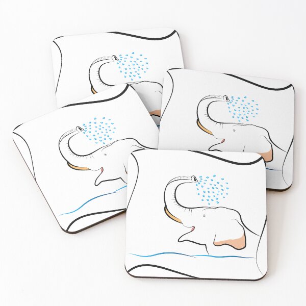 Item preview, Bathing elephant designed and sold by AnuNP.