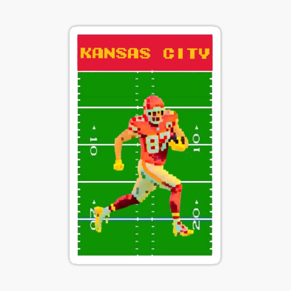 kelce chiefs jersey stars Sticker for Sale by jessicanoble