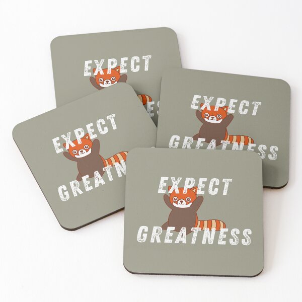 Item preview, Red Panda Expect Greatness designed and sold by GleamingGiant.