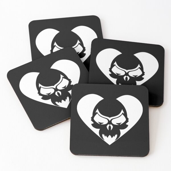 Item preview, Evil Demonic White Heart Skull designed and sold by AntonyVegar.
