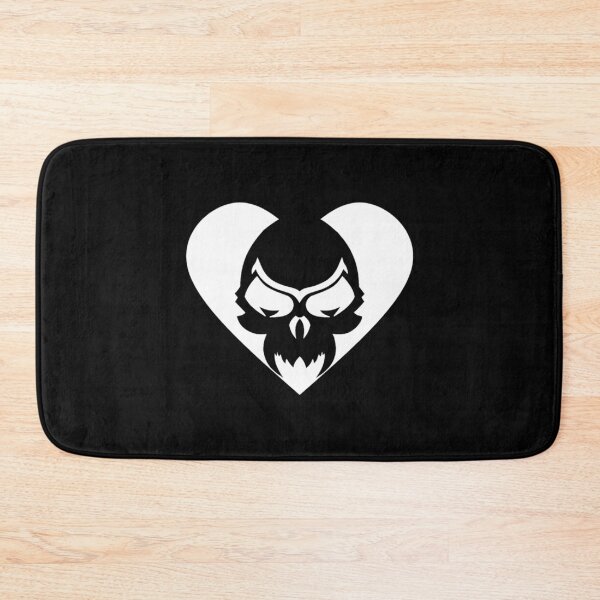 Item preview, Evil Demonic White Heart Skull designed and sold by AntonyVegar.