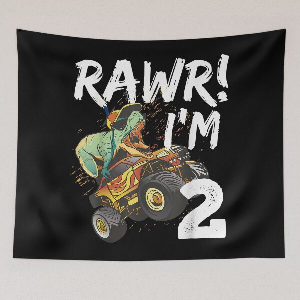 Item preview, Rawr I'm 2 Bday Monster Truck Dinosaur T Rex 2nd Birthday  designed and sold by charalphe.