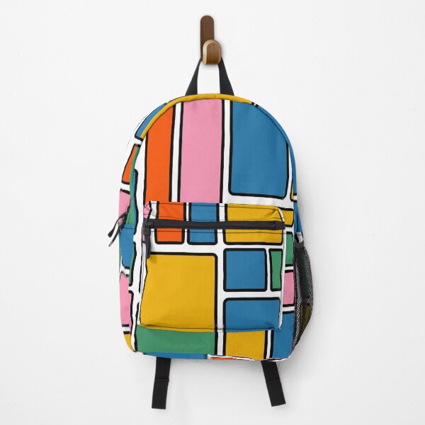 Item preview, Modulus Colorful Retro Geometric Pop Pattern on White designed and sold by kierkegaard.