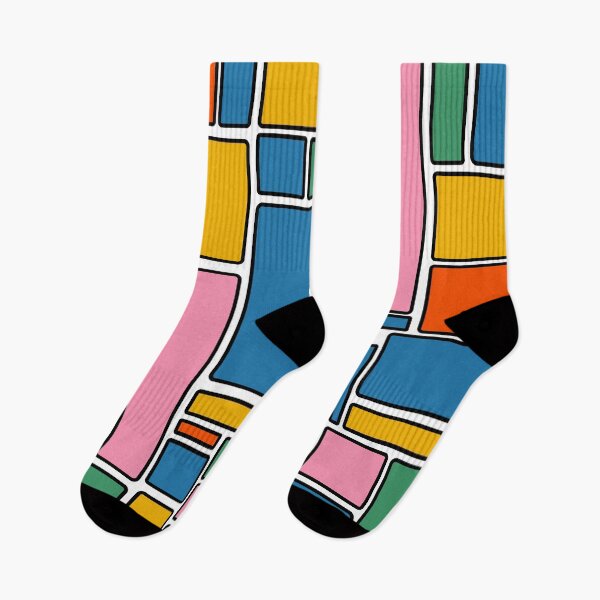 Item preview, Modulus Colorful Retro Geometric Pop Pattern on White designed and sold by kierkegaard.