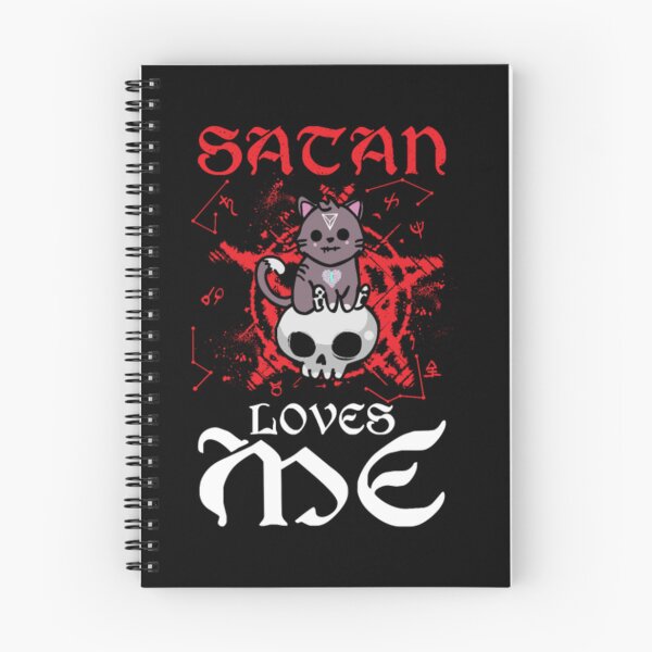 Item preview, Satan loves me kawaii satanic Animal evil Cat designed and sold by AntonyVegar.