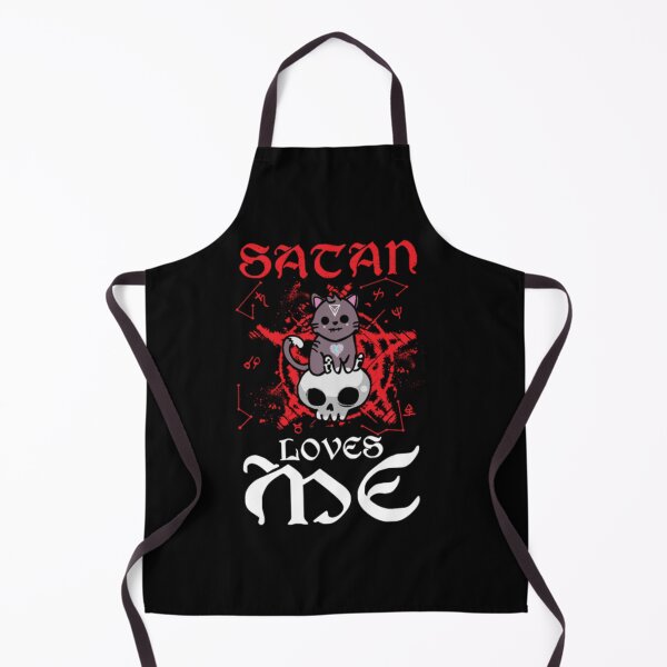 Item preview, Satan loves me kawaii satanic Animal evil Cat designed and sold by AntonyVegar.