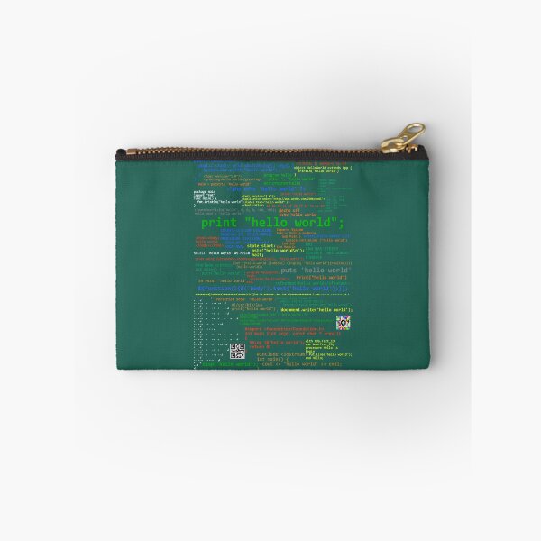 Item preview, Hello World - Many Programming Languages (dark)   designed and sold by WearStormLily.