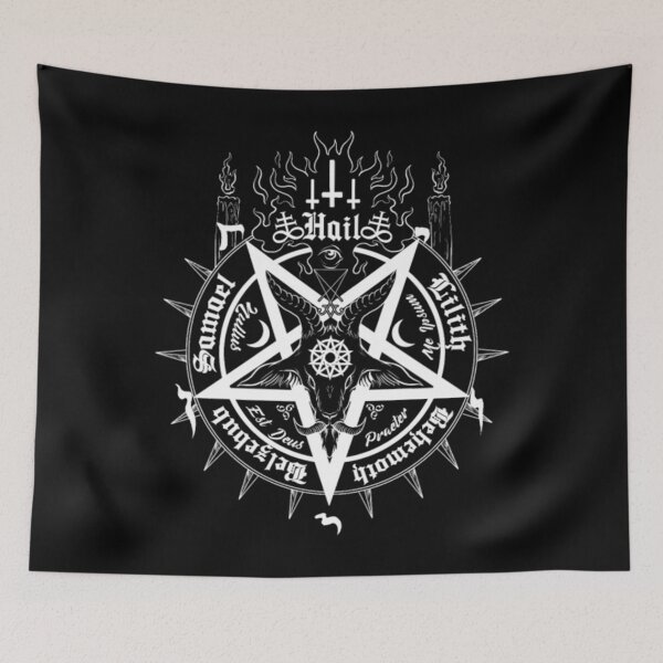 Item preview, White Hail Baphomet Sacred Geometry designed and sold by AntonyVegar.