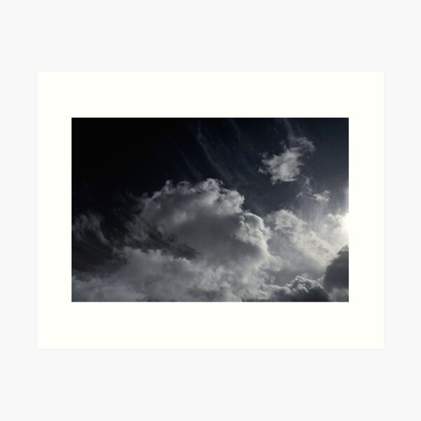 Man Looks Skyward Art Print