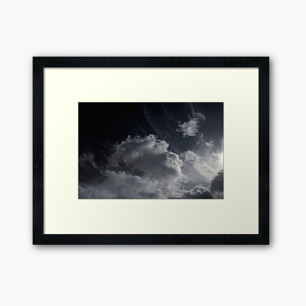Man Looks Skyward Framed Art Print