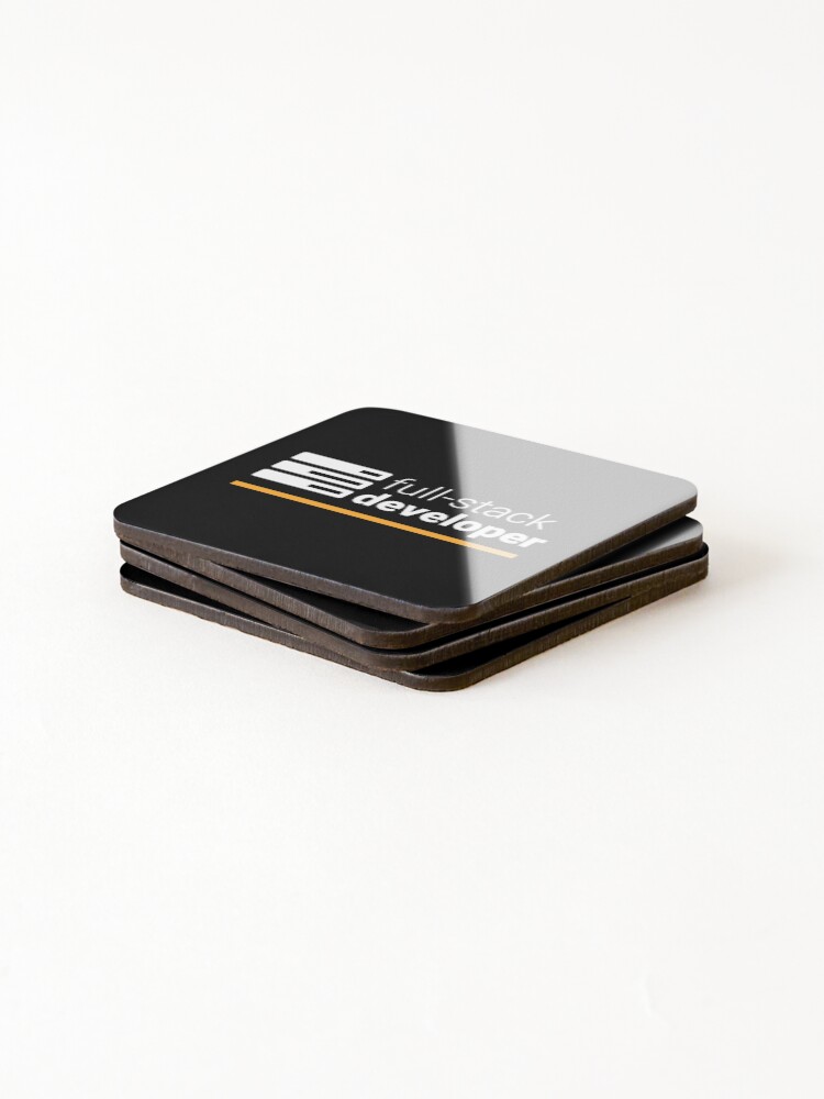 Thumbnail 4 of 5, Coasters (Set of 4), Full Stack Developer designed and sold by WearStormLily.