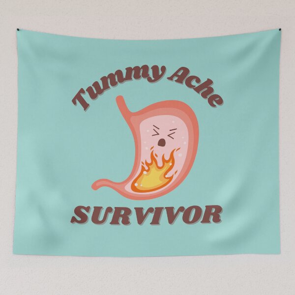 Item preview, Vintage Tummy Ache Survivor - Cute, Kawaii  designed and sold by LoveSeasonz.