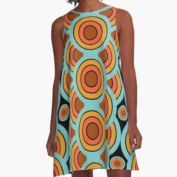 Item preview, 60s 70s Style - Retro Modern Circles - Vintage Mid-Century  designed and sold by Inspired Images.