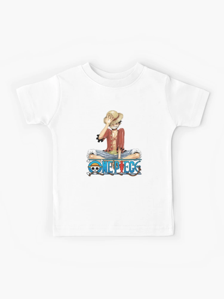 Unisex Child Anime One Piece Monkey D. Luffy Printing T-Shirt Clothes For  Boys
