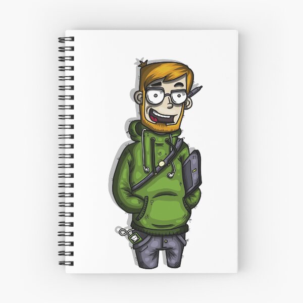 Item preview, ginger nerd designer with wacom tablet designed and sold by myuglybackpack.