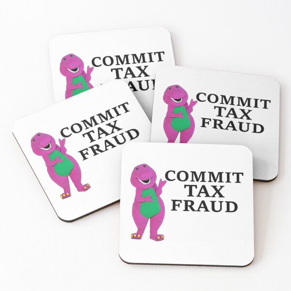 Item preview, Commit Tax Fraud Funny Purple Dinosaur Saying Vintage designed and sold by CharsyWatson.